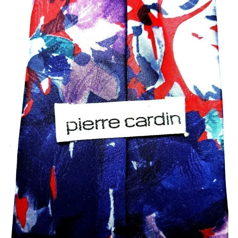 Pierre Cardin Polyester Tie Multi‎ Colored Abstract Classic